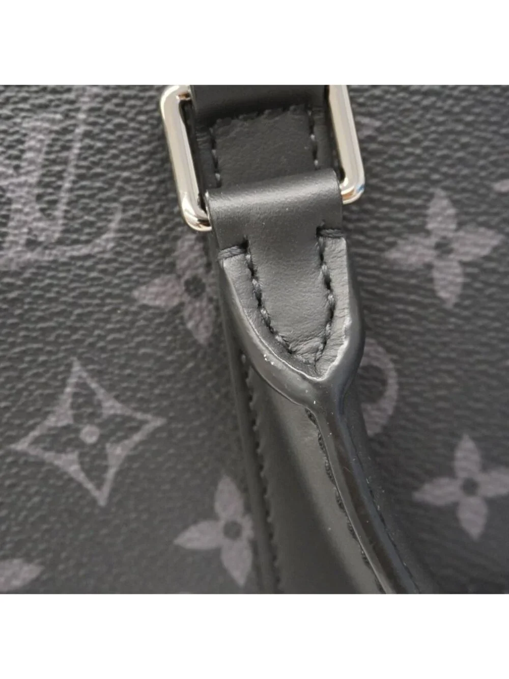 Louis Vuitton Handbag Monogram Eclipse Sac Plat Cross Black 2-Way Bag